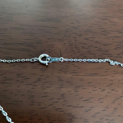 Pearl and silver butterfly-shaped necklace with adjustable 290mm chain, JAL collaboration design