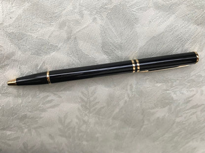 Waterman Loreal Ballpoint Pen with sleek blue barrel and silver accents measuring 14cm