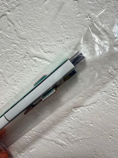Pilot Quatro Quattro mechanical pencil in mint green metal, unused, 6.7 inches long, shown in new condition