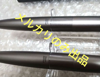 PILOT COCOON fountain pen and medium ballpoint pen set made of titanium with black ink cartridge and instruction manuals