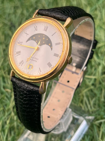 ORIENT FUTAGATA MOONPHASE Solar Men's Watch — Japanese