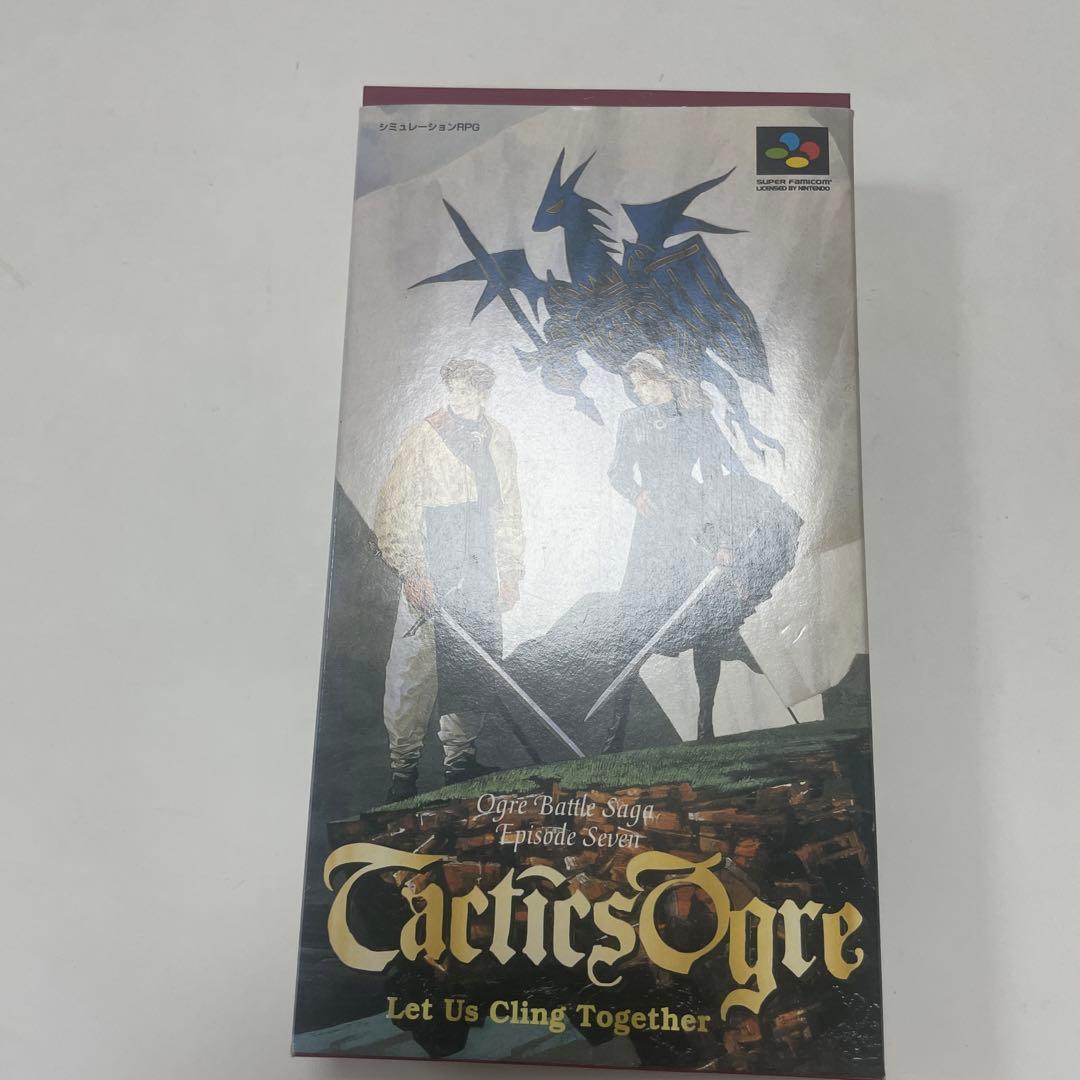 Tactics Ogre Super Famicom game cartridge well-maintained used condition with label visible