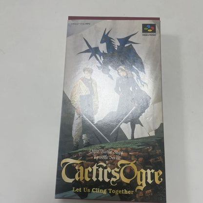 Tactics Ogre Super Famicom game cartridge well-maintained used condition with label visible