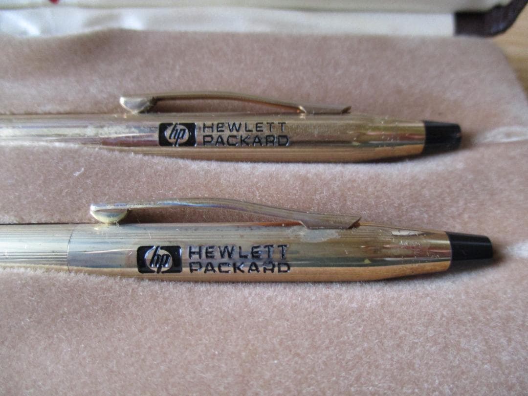 Cross Classic Century gold-plated ballpoint pen and mechanical pencil set shown in catalog photo