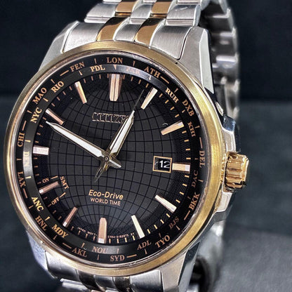 Citizen Eco-Drive World Time Solar Men's Watch — Japanese