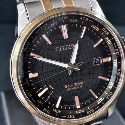 Citizen Eco-Drive World Time Solar Men's Watch — Japanese