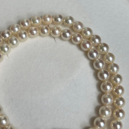 Aoyama Akoya pearl necklace featuring 6.5-7.0mm pearls measuring 46.5cm in length
