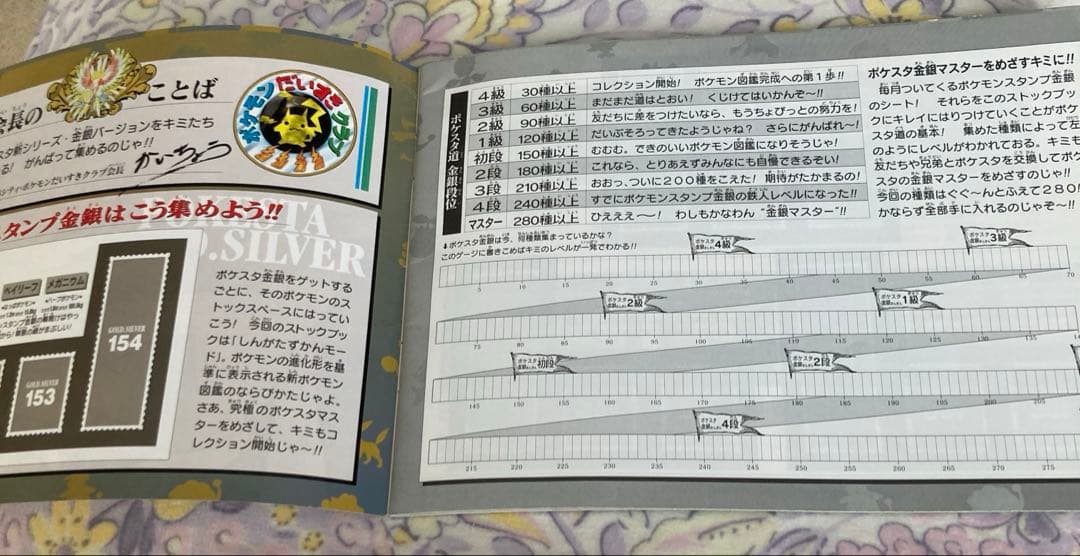 Pokemon Extreme Rare Pokémon Stamp Gold and Silver Stock Book Pack — Japanese