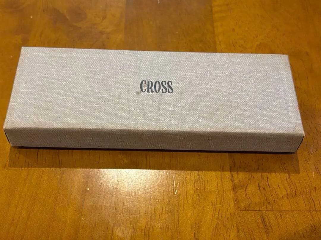 CROSS ballpoint pen shown in used condition with close-up of pen details