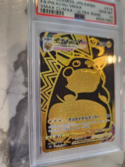 PSA 10 Pokemon Pikachu VMAX UR — S High Class Pack VMAX Climax 279/184 — Japanese