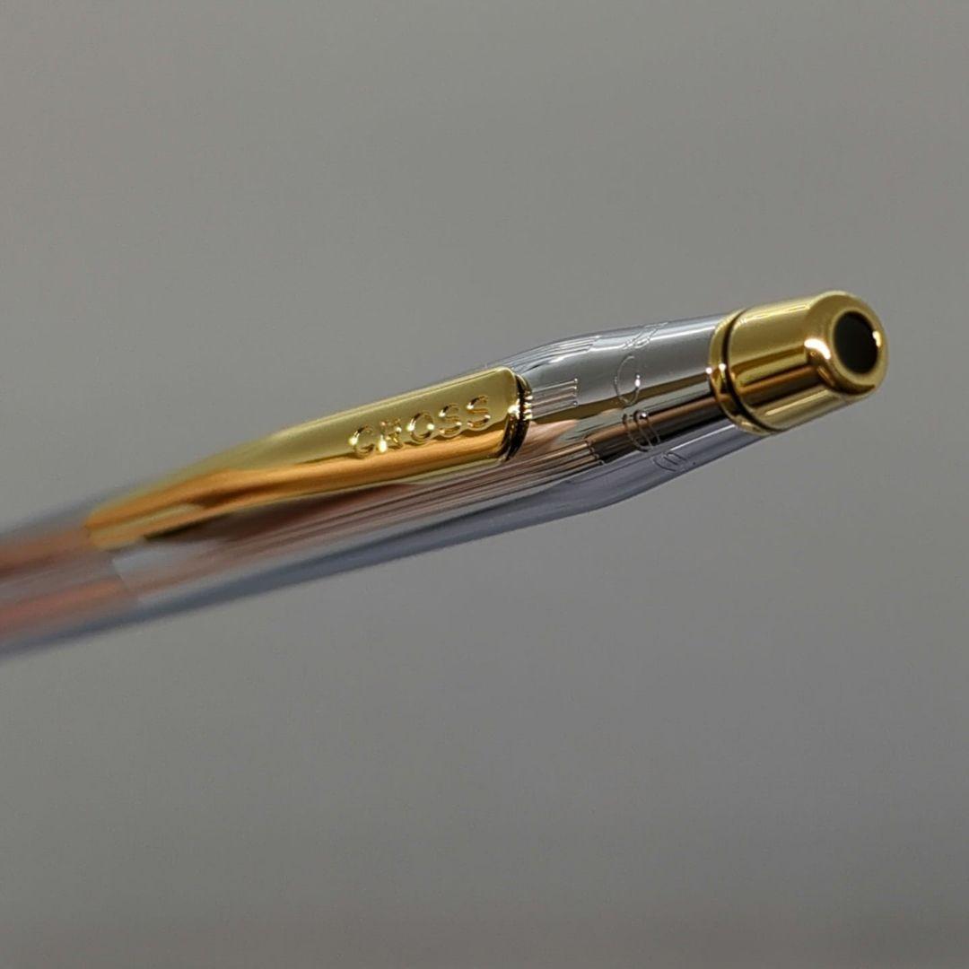Law Cross Classic Century Medalist ballpoint pen in silver and gold with black ink and twist mechanism displayed with gift box