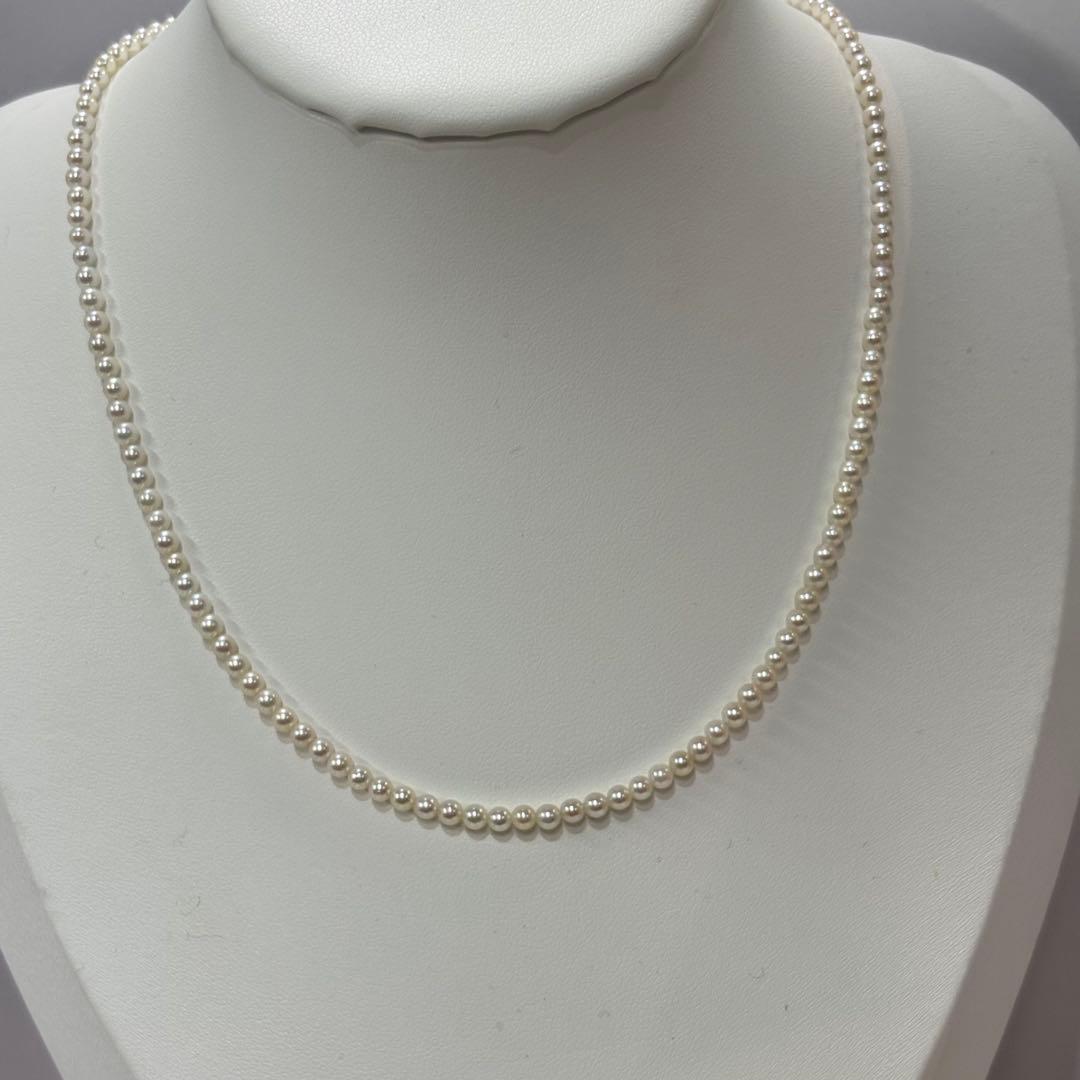 Akoya pearl necklace featuring baby pearls 3-3.5mm with a sterling silver clasp