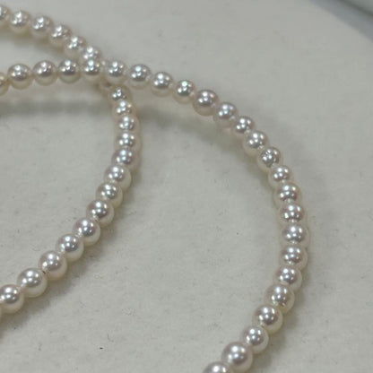 Akoya pearl necklace featuring baby pearls 3-3.5mm with a sterling silver clasp