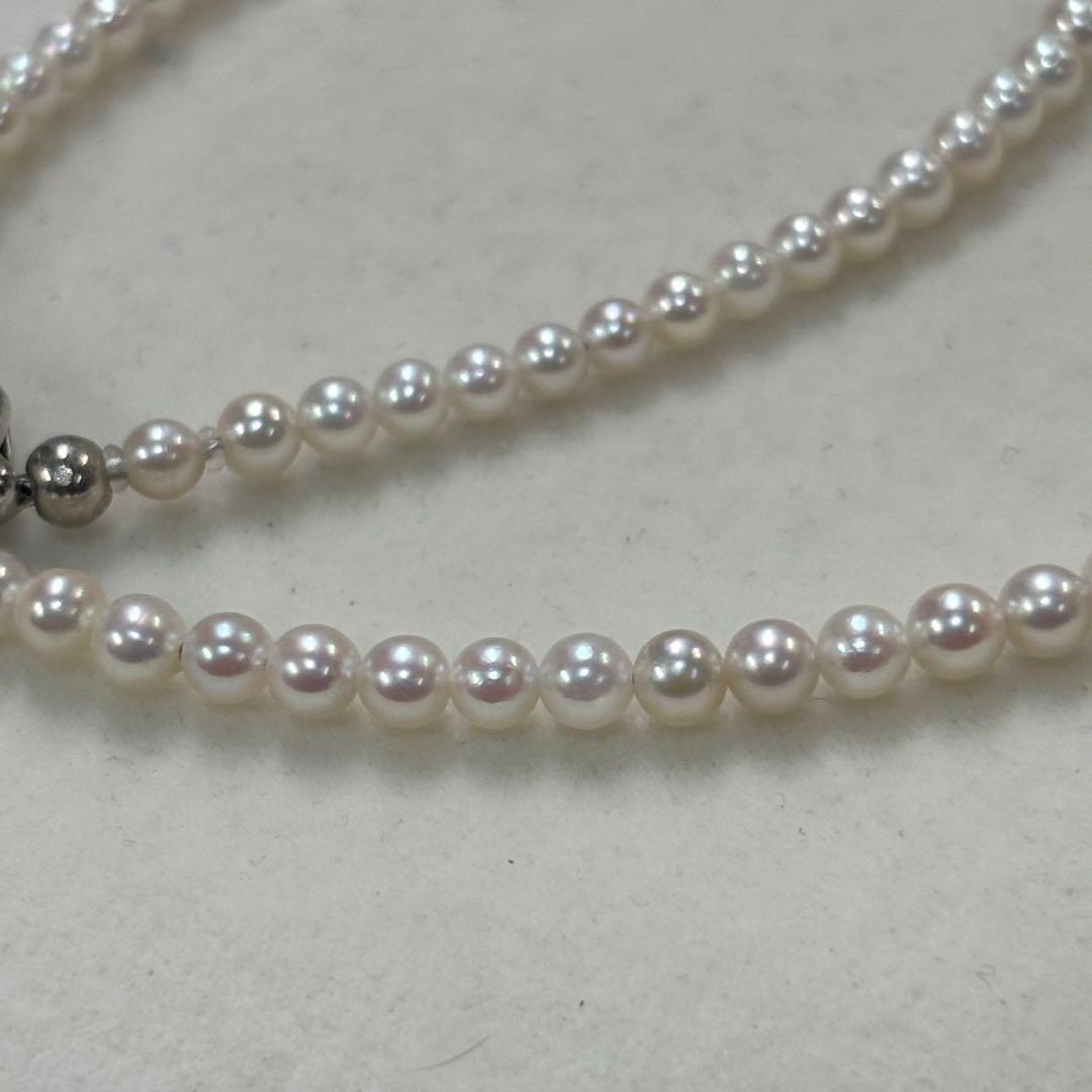 Akoya pearl necklace featuring baby pearls 3-3.5mm with a sterling silver clasp