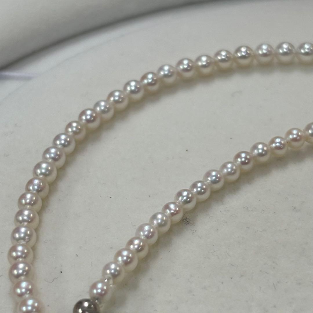 Akoya pearl necklace featuring baby pearls 3-3.5mm with a sterling silver clasp
