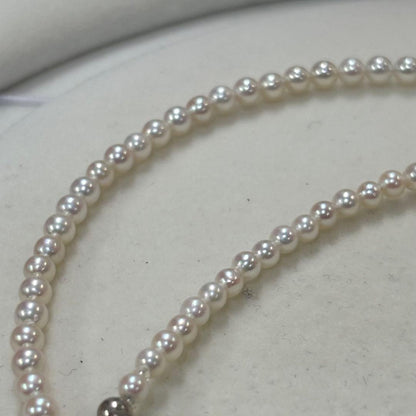 Akoya pearl necklace featuring baby pearls 3-3.5mm with a sterling silver clasp