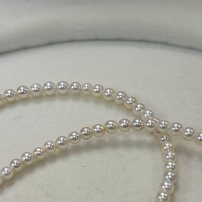 Akoya pearl necklace featuring baby pearls 3-3.5mm with a sterling silver clasp