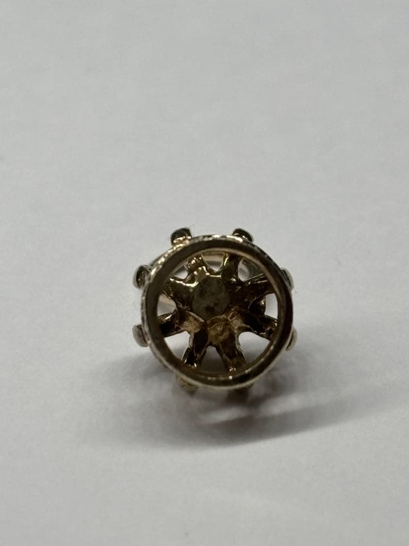Agete 9K crown-shaped charm made of 375 gold with vintage design