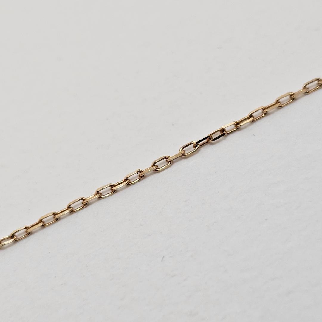 Micimoto pearl diamond necklace in 18K yellow gold with 40cm chain and 7.7mm pearl