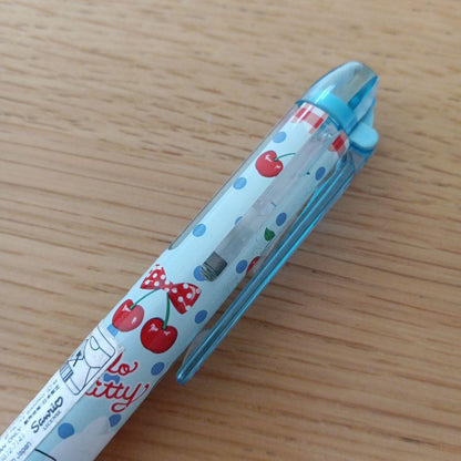 Pilot Hello Kitty Hi-Tech C Coleto 4 Colors pen holder in light blue and cherry with four color options