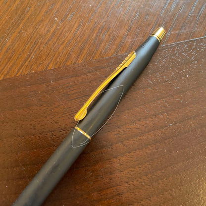 CROSS Twist Ballpoint Pen No.86 with oil-based ink and single black ink color on a white background