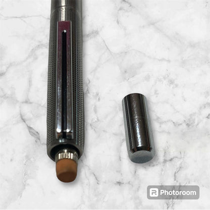 Silver Pilot Mechanical Pencil featuring etching process finish and smooth lead feed mechanism