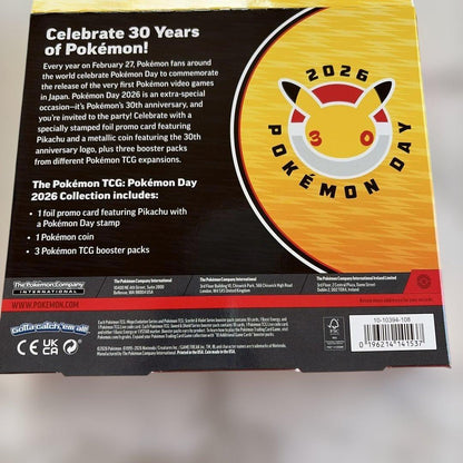 Pokemon 30th Anniversary Pokémon Day Overseas Limited Edition Commemorative Box Box — Japanese