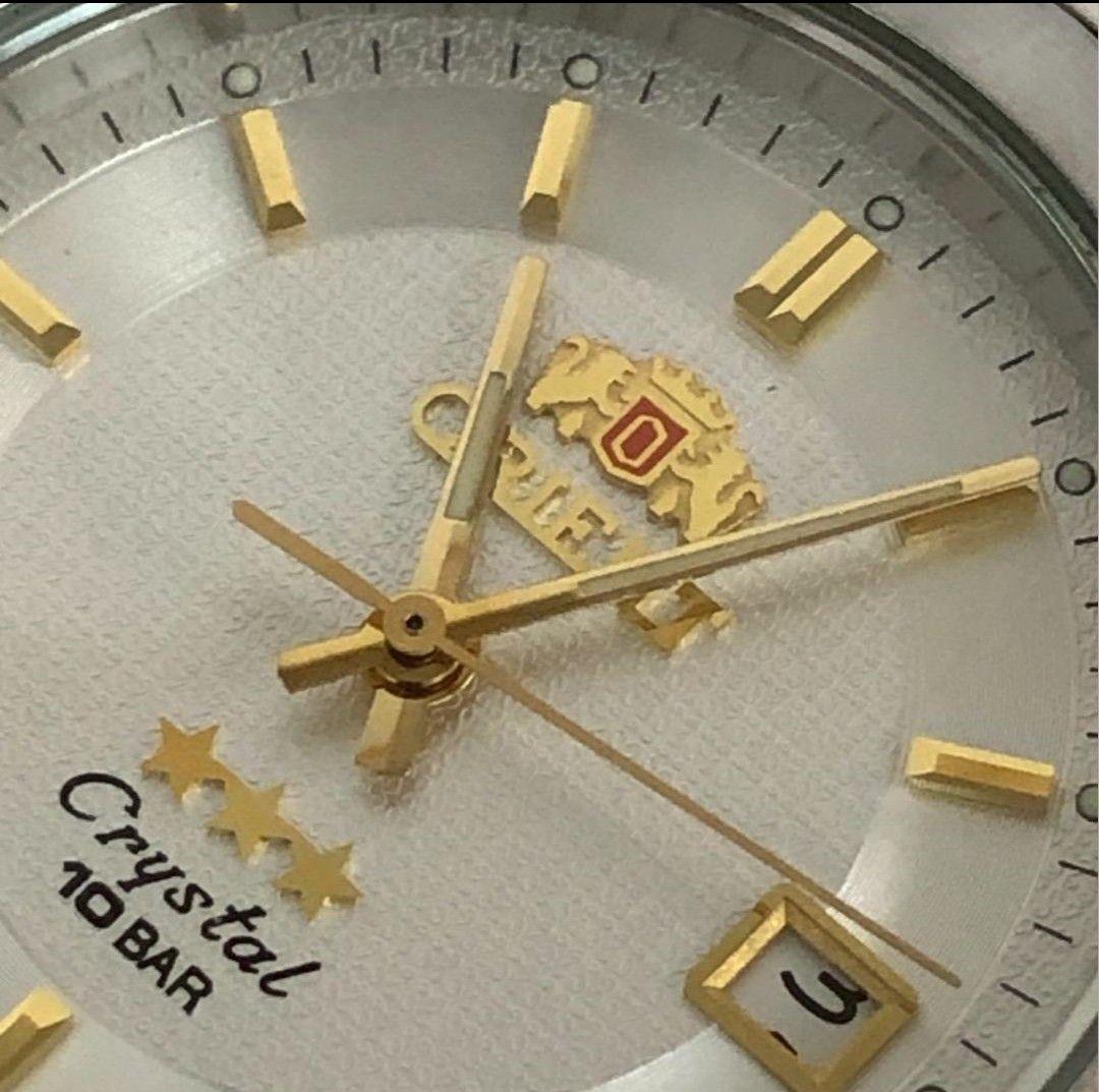 ORIENT Crystal Three Star Quartz Men's Watch — Japanese