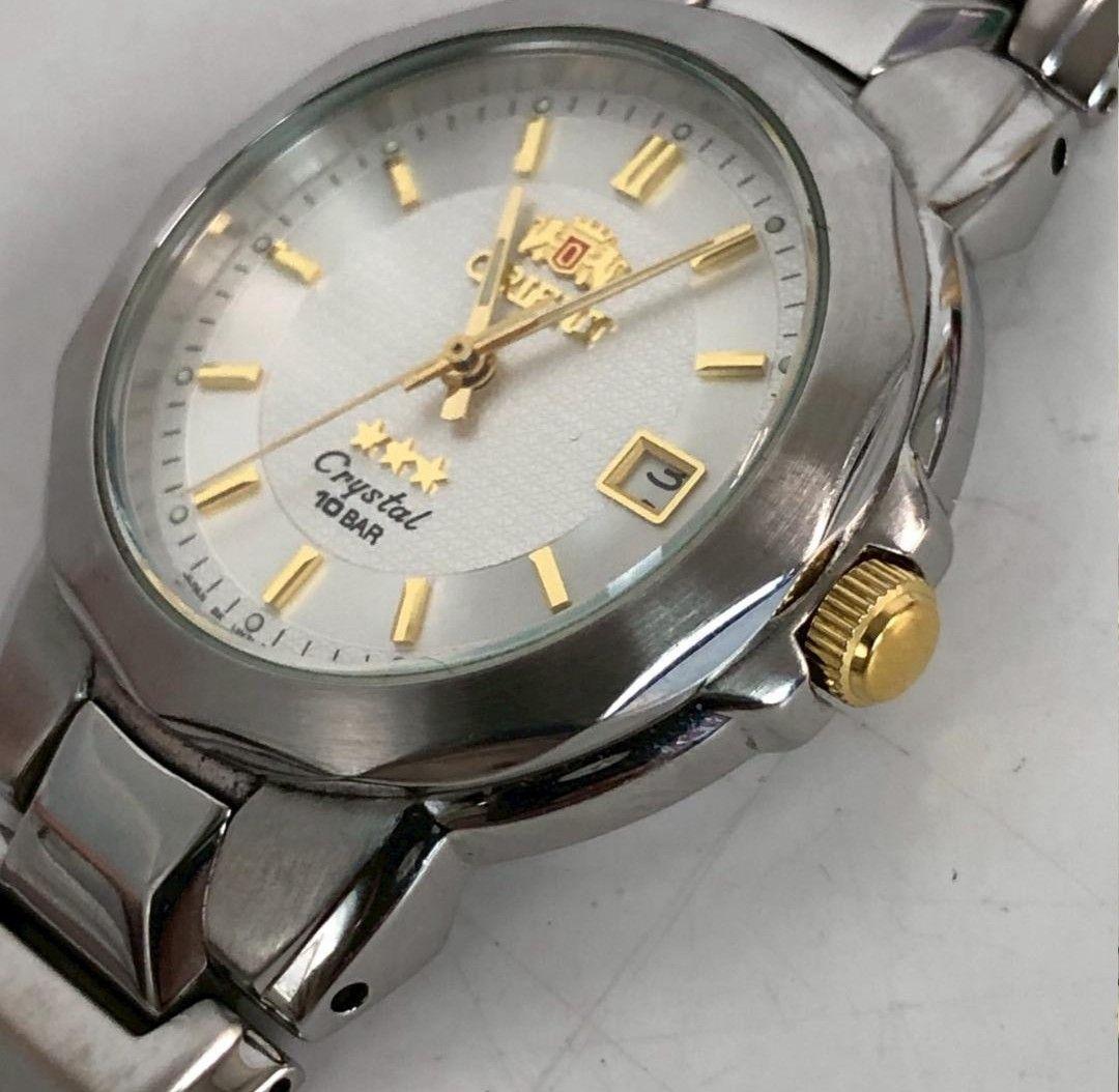 ORIENT Crystal Three Star Quartz Men's Watch — Japanese