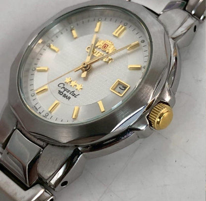 ORIENT Crystal Three Star Quartz Men's Watch — Japanese