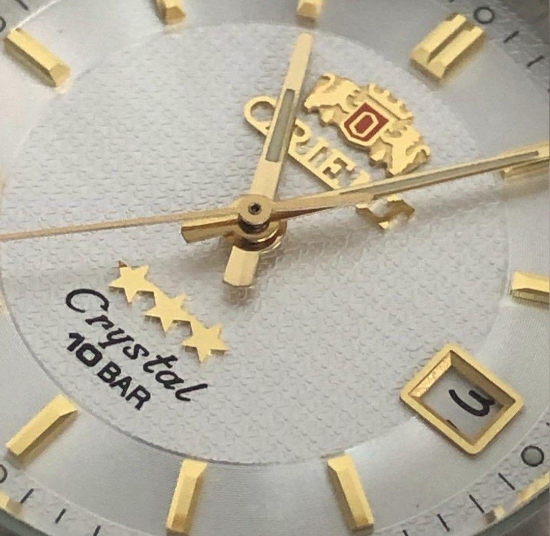 ORIENT Crystal Three Star Quartz Men's Watch — Japanese