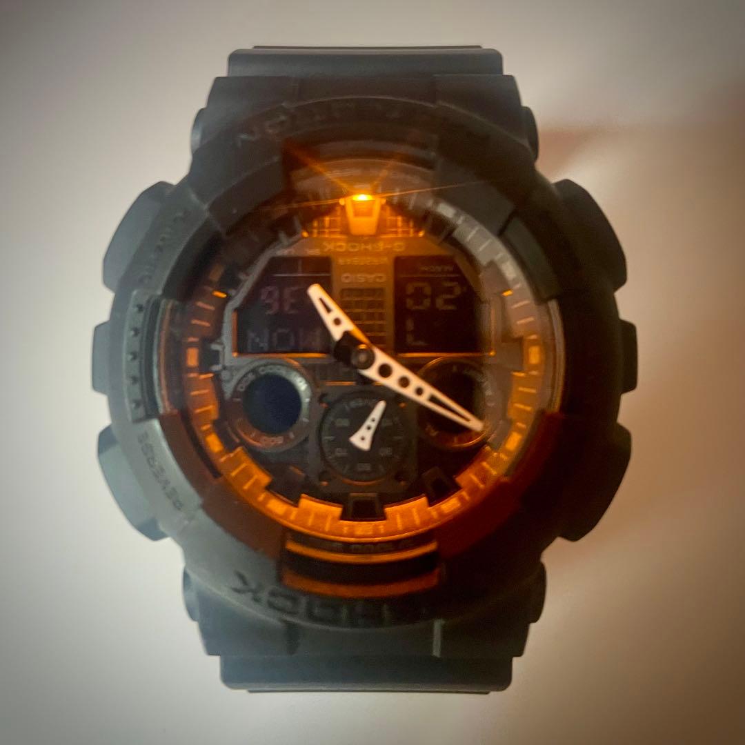 CASIO GA-100 Digital Men's Watch — Japanese