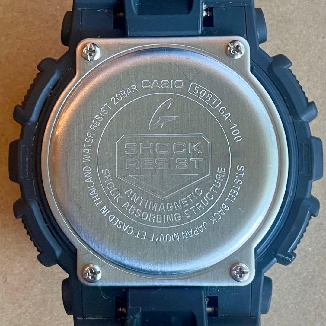 CASIO GA-100 Digital Men's Watch — Japanese