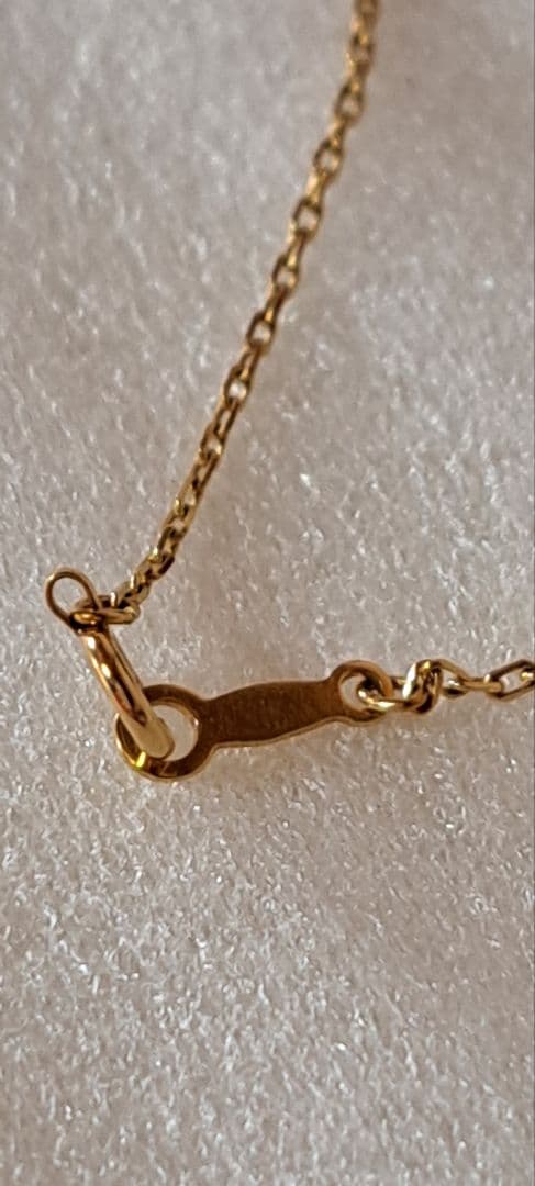 K18 Necklace 40 cm Mikimoto elegant gold chain displayed on white background