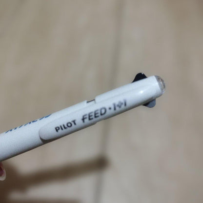 Pilot FEED 1+1 ballpoint pen and mechanical pencil set in white and black with grip included