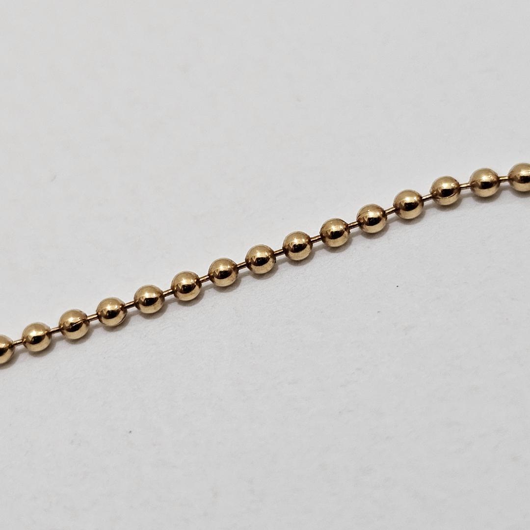 1794 Mikimoto pearl necklace with 38cm yellow gold chain and 7mm pearls vintage 1990s-2000s