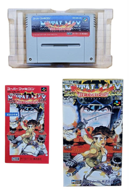 Metal Max Returns cartridge for Super Nintendo Entertainment System SNES in clean condition
