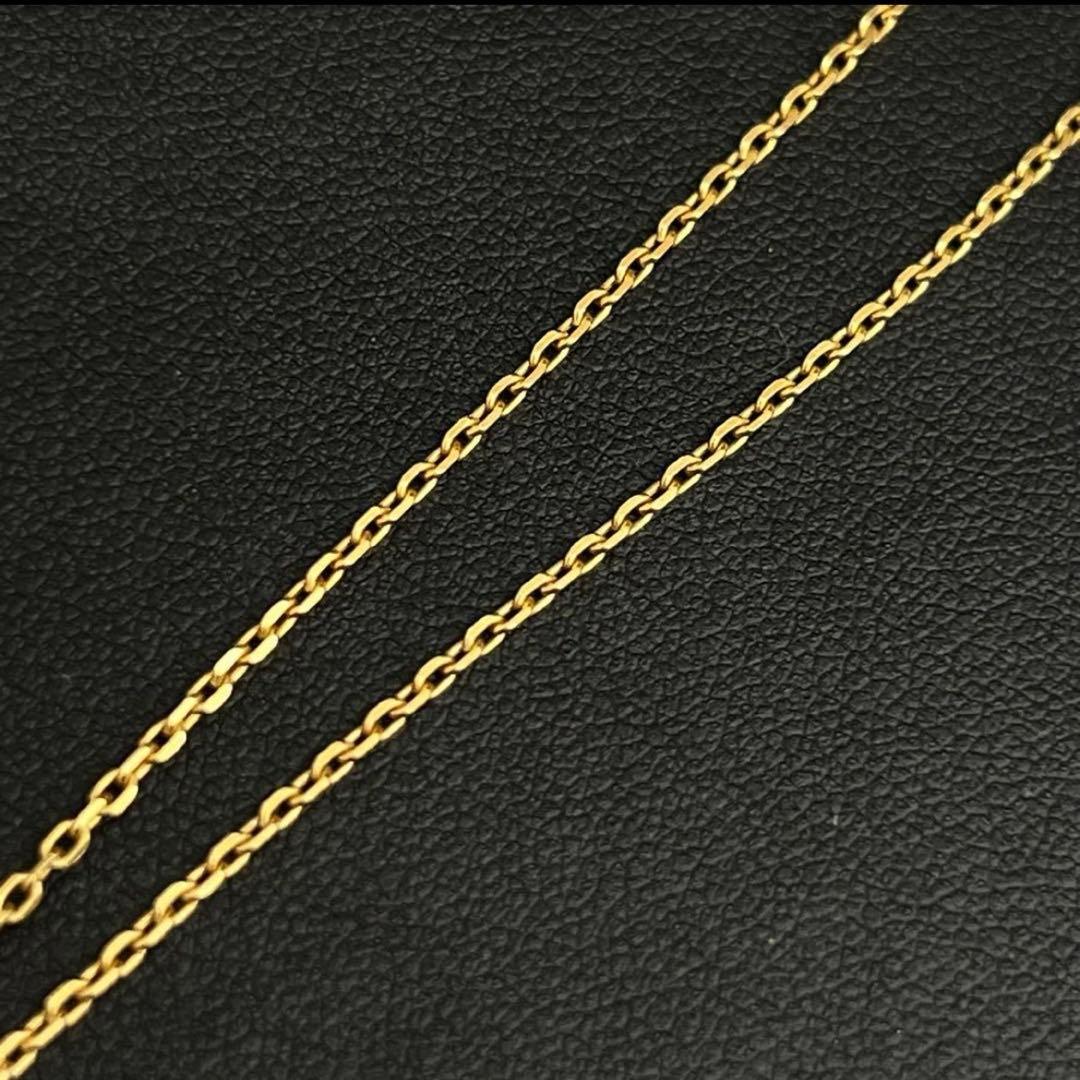 MIKIMOTO K18 gold necklace with a 7.7mm pearl and 0.32 carat diamond on a 50.3 cm chain