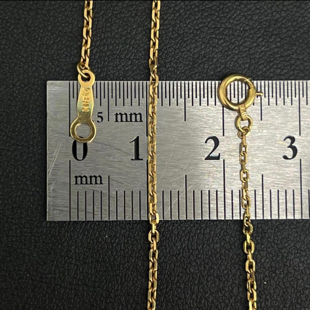 MIKIMOTO K18 gold necklace with a 7.7mm pearl and 0.32 carat diamond on a 50.3 cm chain