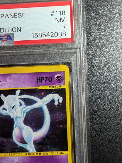 PSA 7 Pokemon Mewtwo — 118/128 — Japanese