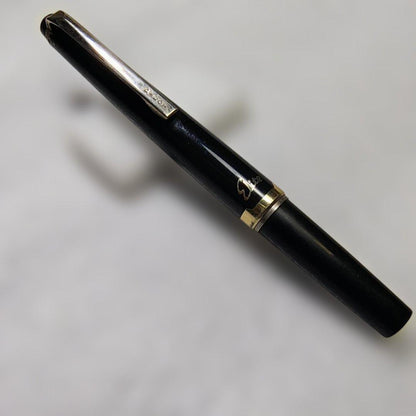 Rare Showa Retro Pilot Elite Short Ballpoint Pen model 62281 with sleek black design