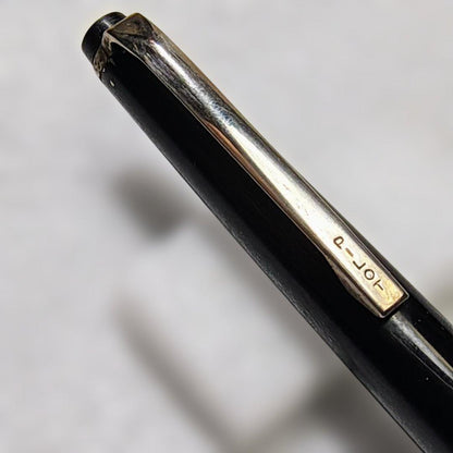 Rare Showa Retro Pilot Elite Short Ballpoint Pen model 62281 with sleek black design