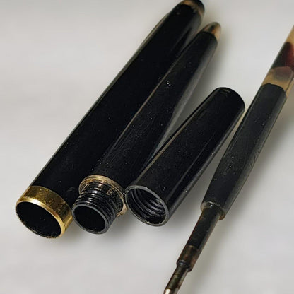 Rare Showa Retro Pilot Elite Short Ballpoint Pen model 62281 with sleek black design