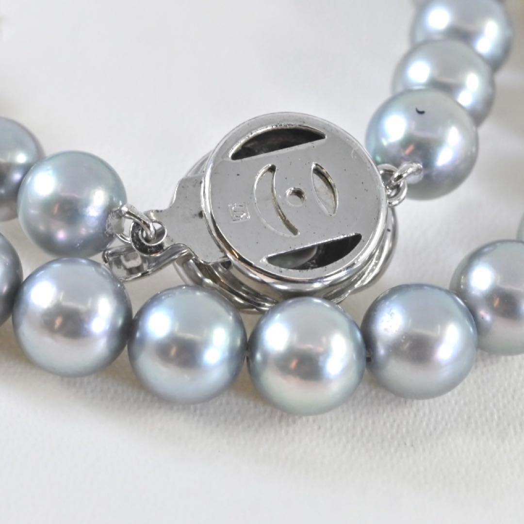 Takatoshi Akoya pearl necklace measuring 41.5 cm with lustrous white pearls and elegant design
