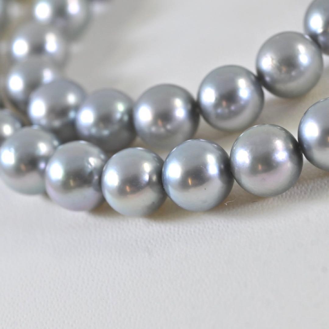 Takatoshi Akoya pearl necklace measuring 41.5 cm with lustrous white pearls and elegant design