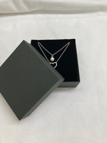 Akoya pearl pendant with 6mm round white-yellow pearl set in Silver 925 metal