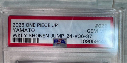 PSA 10 One Piece Yamato — OP06-022 — Japanese