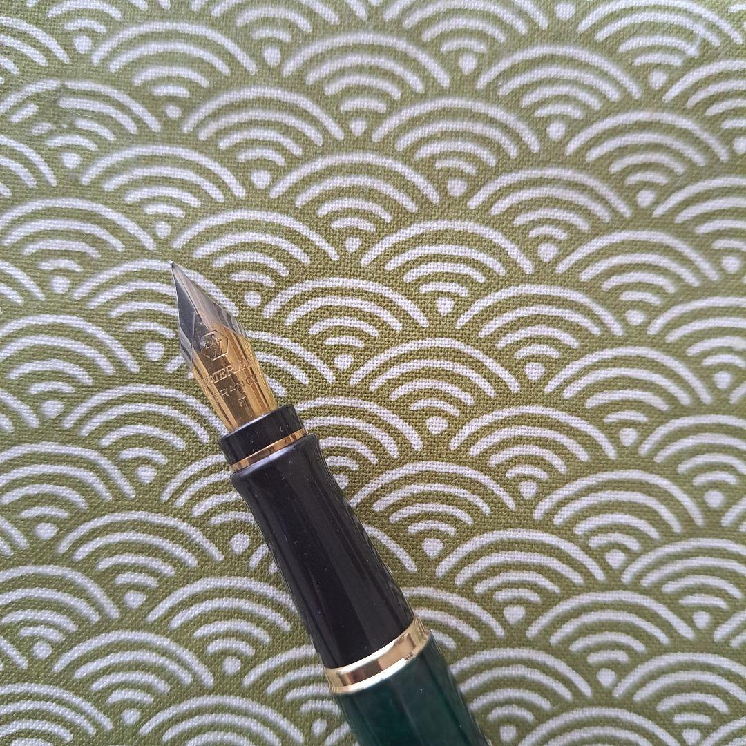 Waterman fountain pen with fine nib showing slight mark near nib and clean pen body