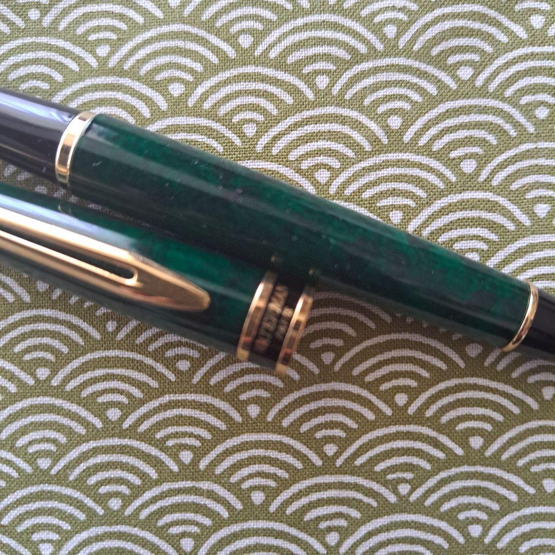 Waterman fountain pen with fine nib showing slight mark near nib and clean pen body