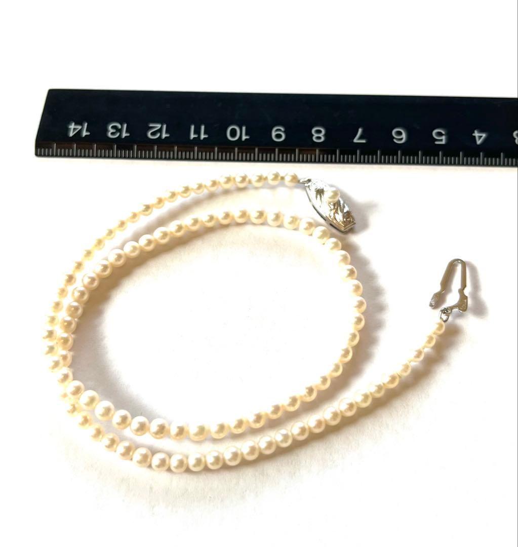 Tasaki Baby Pearl Necklace with small 3mm pearls on a 38cm strand and silver clasp